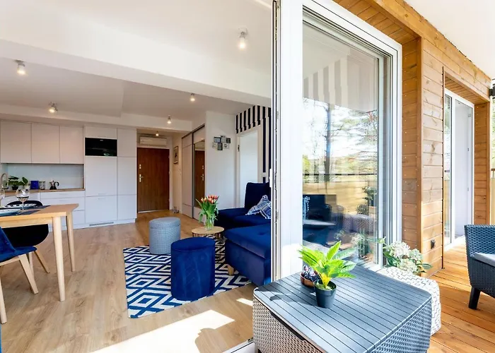 Апартаменты 21b Niebieskie Z Basenem Krytym, Odkrytym, Sala Zabaw, Animacjami