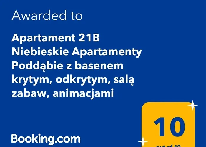 21b Niebieskie Z Basenem Krytym, Odkrytym, Sala Zabaw, Animacjami Poddąbie